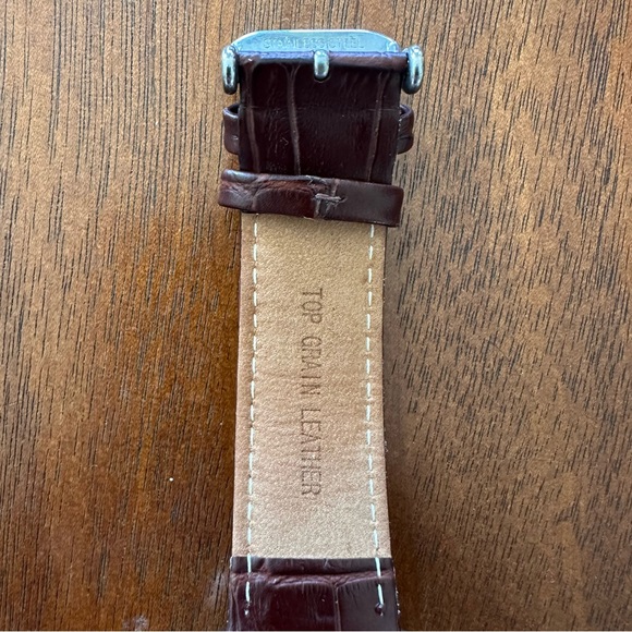 Vincero Chrono Mens Watch White Blue Stopwatch Leather - Picture 8 of 11